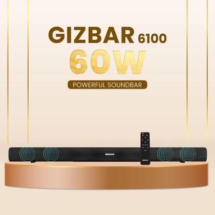 Gizmore GizBar6100 60W Bluetooth Soundbar Price In India 2024 Full