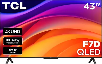 TCL F7D Series 43 inch Ultra HD 4K Smart QLED TV (43F7D)