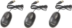 Tuscan 3 Pcs TSC-129 Wired Optical Mouse (USB 2.0)