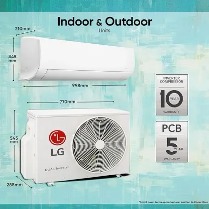 LG TS-Q19PWZE1 1.5 Ton 5 Star 2024 Inverter Split AC