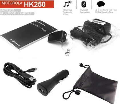 Designer Wireless Bluetooth Headset for all Motorola phones with Free Car Charger