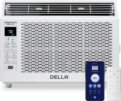Della 048-TL-W6KW 6000 BTU 115V Window AC