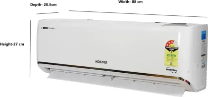 Voltas 183V Vectra ZEN Silver 1.5 Ton 3 Star 2024 Inverter Split AC