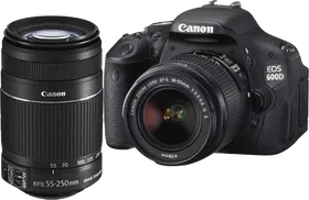 Canon EOS 600D SLR (Kit III EF-S 18-55mm IS II & EF-S 55-250mm IS II)