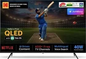 Kodak Jio Tele Series 43 inch Ultra HD 4K Smart QLED TV (KQ43JTV0010)