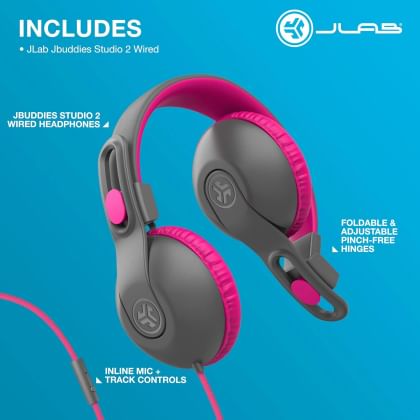 JLab JBuddies Studio 2 Wired Headphones