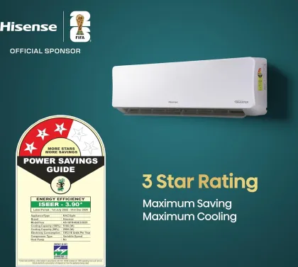 Hisense AS-18TR4R3E2 1.5 Ton 3 Star 2025 Inverter Split AC