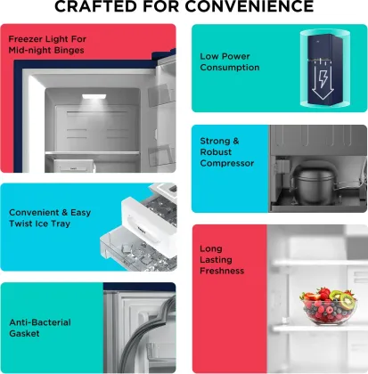 Black and Decker BXRF1F3BHI241IN 241 L 3 Star Double Door Refrigerator