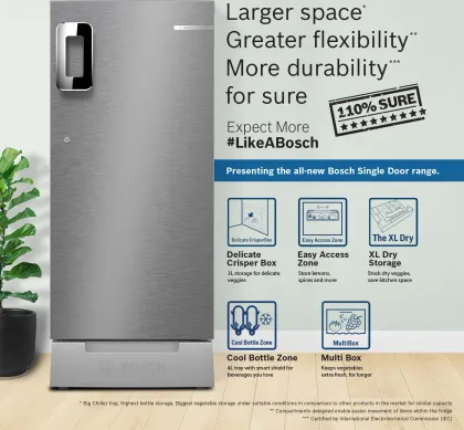 Bosch CST18S25PI 187 L 5 Star Single Door Refrigerator