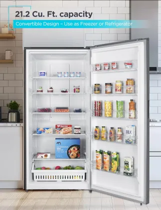BLACK+DECKER BUC2120MS 21.2 Cu Ft Single Door Refrigerator