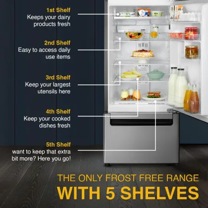Whirlpool FP 253D PROTTON ROY 235 L Triple Door Refrigerator