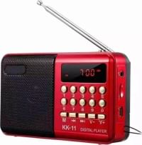 FM Radio with Bluetooth Speaker Multiple Playback 8 Hrs Playtime