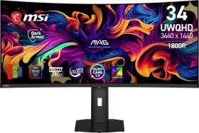 MSI MAG 341CQP QD-OLED X28 34 inch UWQHD Curved Gaming Monitor