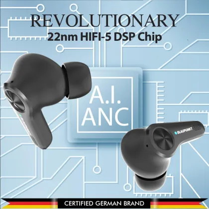 Blaupunkt BTW300 Rhodium Moksha True Wireless Earbuds