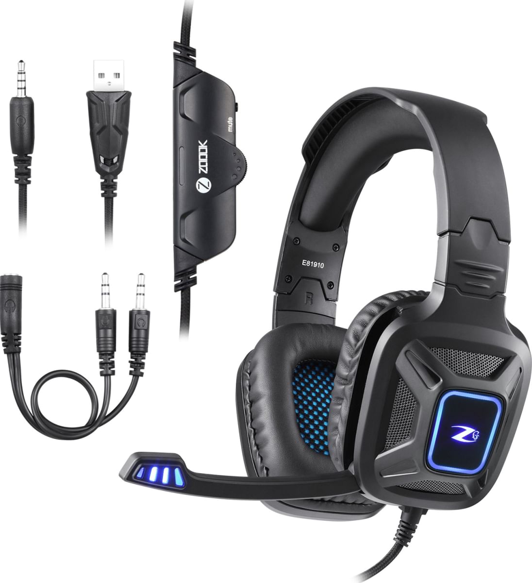 Zoook Stallone Wired Gaming Headphone Price in India 2024, Full Specs ...