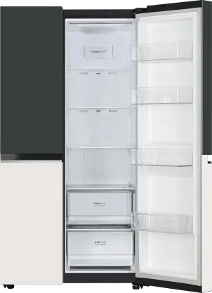 LG GL-B257EET3 650 L 3 Star Side By Side Refrigerator
