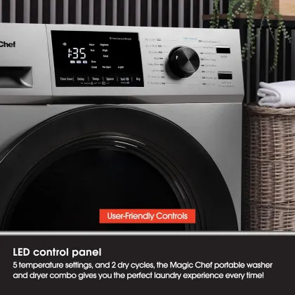 Magic Chef MCSCWD27S5 2.7 cu ft Fully Automatic Front Load Washing Machine