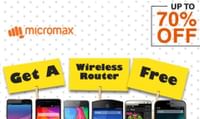 Free Wireless Router with Micromax Mobiles | Up To 70% OFF