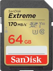 SanDisk Extreme 64 GB UHS-I SDHC Memory Card