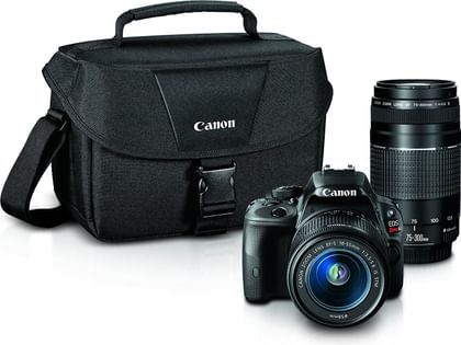 Canon EOS Rebel SL1 Digital SLR (18-55mm STM + 75-300mm Lens)
