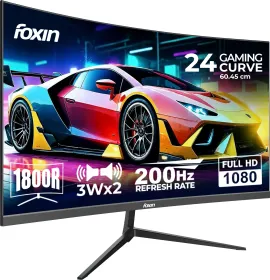 Foxin Phantom 24 inch Full HD Curved Gaming Monitor