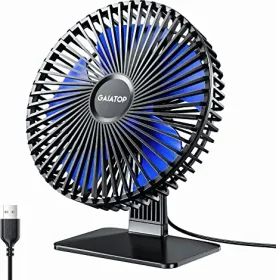 Gaiatop 5.5 inch 5 Blade Portable Table Fan