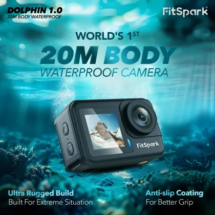 FitSpark Dolphin 20MP Sports and Action Camera