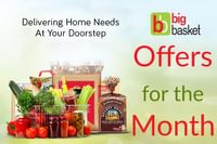 Big Basket Offers for the Month: Discount, Cashback, Free Home Delivery & More