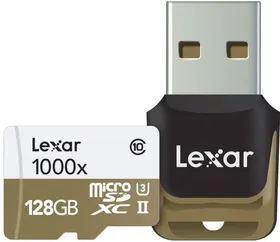 Lexar 128GB MicroSDXC Professional 1000x Class 10 150MB/s Memory Card