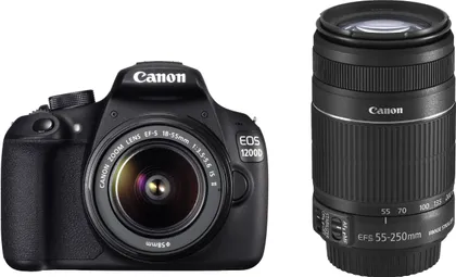 Canon EOS 1200D DSLR Camera (EF-S 18-55 IS II + 55-250mm IS II)
