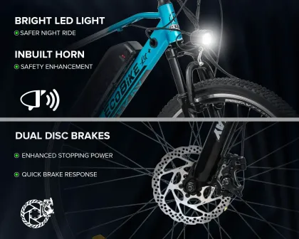 Geekay Eco Bike Lit Plus Single Speed 26T 10.4Ah Electric Cycle
