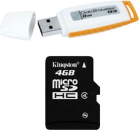 Kingston G3 8GB pen drive+Kingston 4GB micro sd card