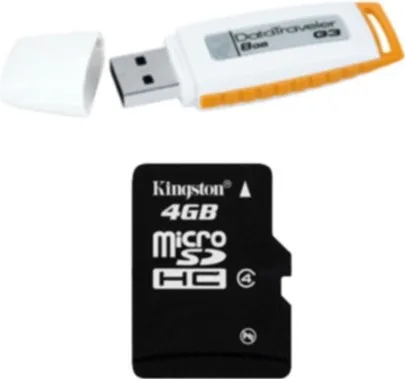Kingston G3 8GB pen drive+Kingston 4GB micro sd card - image 2