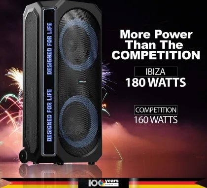 Blaupunkt Rock & Roll Ibiza 180W Bluetooth Speaker