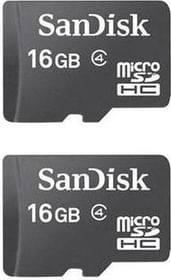 Sandisk MicroSD Card 16GB Class 4 (Combo of 2)