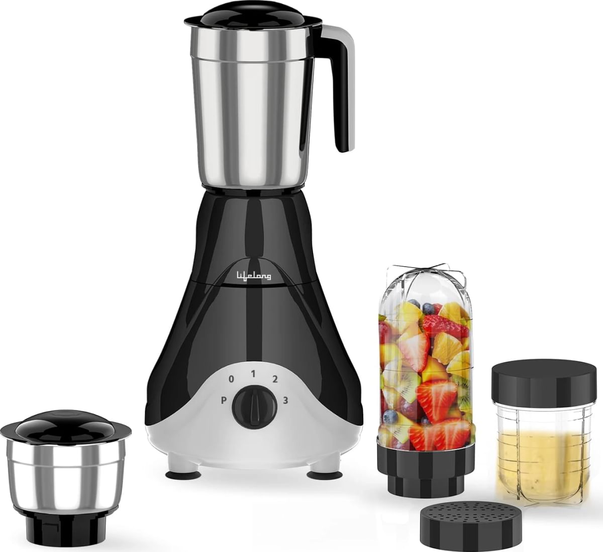 Lifelong  Rapid 750 Watt Juicer Mixer Grinder with 4 Jars (ISI Certified)  – Lifelong Online