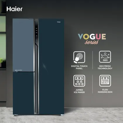 Haier HRT-683GOG-P 628 L Side by Side Door Refrigerator