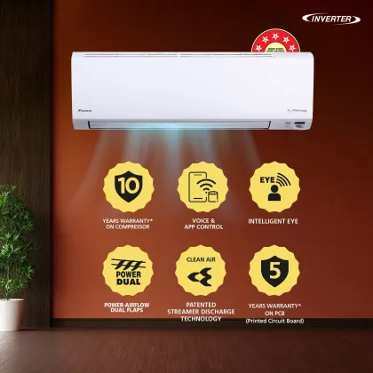 Daikin Streamer JTKJ50UV16VA 1.5 Ton 5 Star 2025 Inverter Split AC