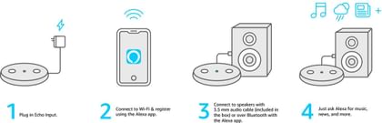 Amazon Echo Input 1st Gen 5W Bluetooth Speaker
