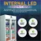 Rockwell RVC950C 739 L Double Glass Door Visi Cooler