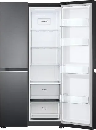 LG GL-B257EMC3 650 L 3 Star Side By Side Refrigerator