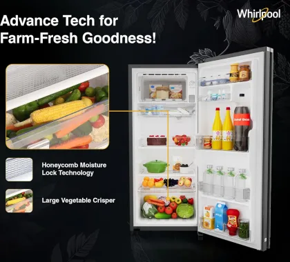 Whirlpool 215 IMPRO GD PRM 4S INV Silvia 192 L 4 Star Single Door Refrigerator