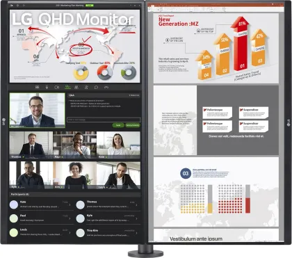 LG 27QP88D 27 inch Quad HD Dual Monitor