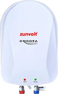 ZunVolt Grigora 3 Litres Instant Water Geyser (3000 Watts, White)