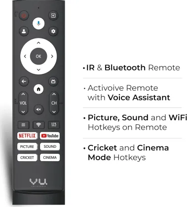 Vu GloQLED 55 inch Ultra HD 4K Smart QLED TV (55QLED25)