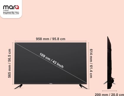 MarQ by Flipkart 43FHDCDQEE1B 43 inch Full HD Smart LED TV