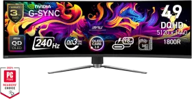 MSI 491CQPX 49 inch Dual QHD QD-OLED Gaming Monitor