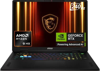 MSI Vector A18 HX A9WHG-033IN Gaming Laptop (AMD Ryzen 9 9955HX/ 32GB/ 2TB SSD/ Win11/ 12GB RTX 5070 Ti Graphics )
