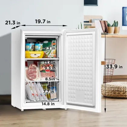 Midea WHS-109FW1 3 Cu Ft Single Door Upright Freezer