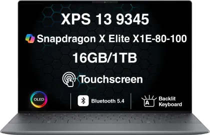 Dell XPS 13 9345 Laptop (Snapdragon X Elite X1E-80-100/ 16GB/ 1TB SSD/ Win 11)